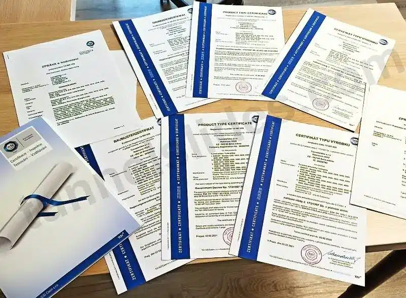 TÜV certificates