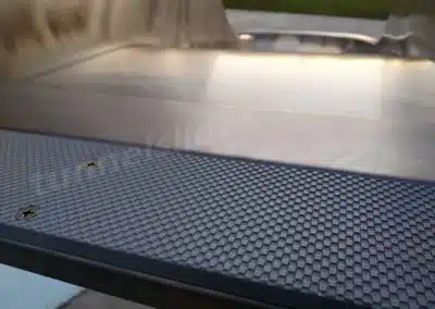 Water slide steps made of non-slip HPL board