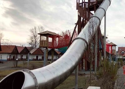 Tunnelrutsche, Länge von 20 m