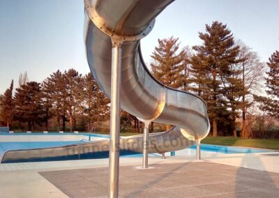 Water slide, PH 3,75 m, L 22 m L, Vrdy, CZ