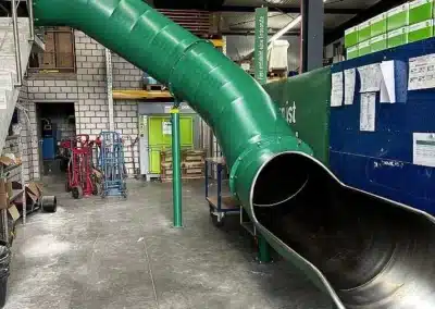 Evacuation slide, production hall