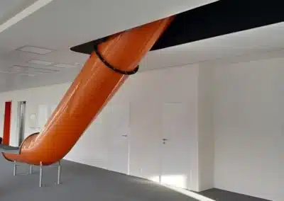 Evacuation tunnel slide, IT Brno building, PH 4 m