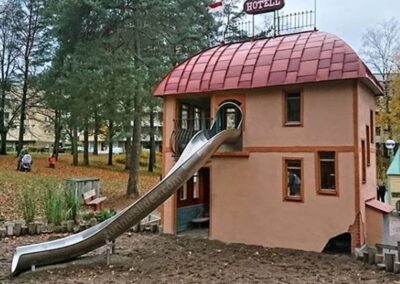 Curved slide for children's house PH 2 m_45° and 60°