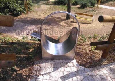Curved steinless steel slide PH 3,15 m_30°
