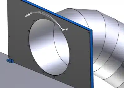 Type A (2 segments: plate with a handle + connection flange)