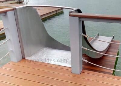 Stainless steel water slide