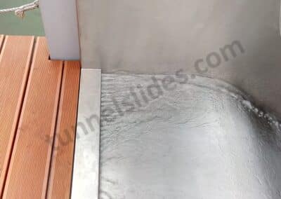 Water slide gargoyle made of stainless steel