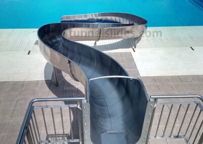 Top view of the large water slide.