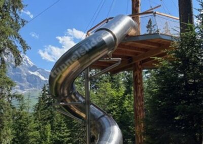 Tunnel slide in the woods, Männlichen